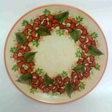 Piatto a Muro in Ceramica: Castagne